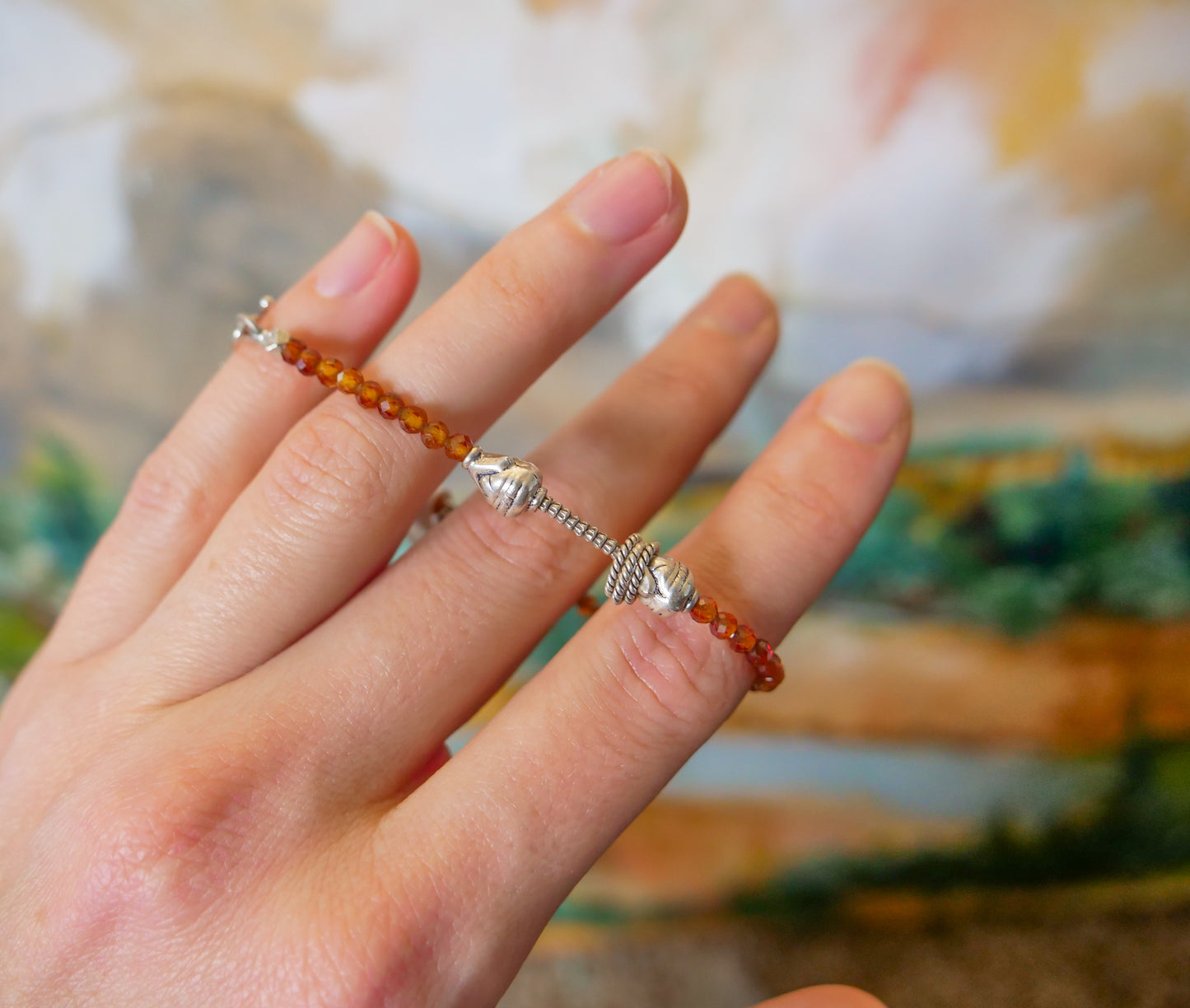 Hessonite Garnet Bracelet