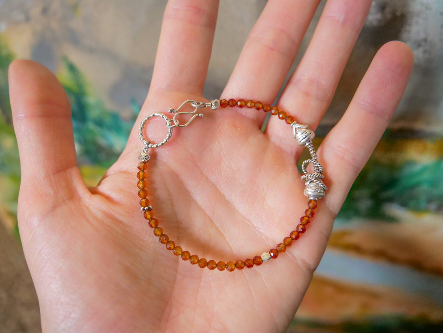 Hessonite Garnet Bracelet