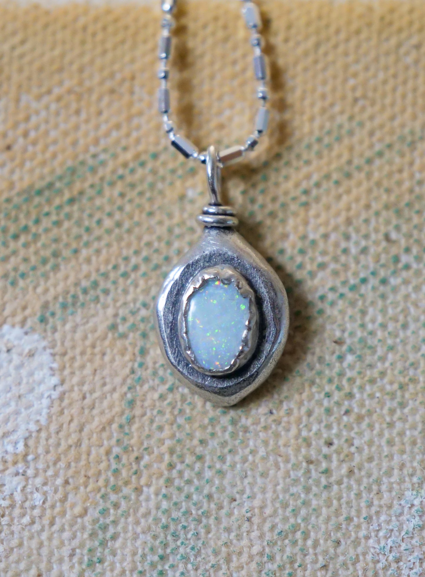 Opal Pebble Pendant