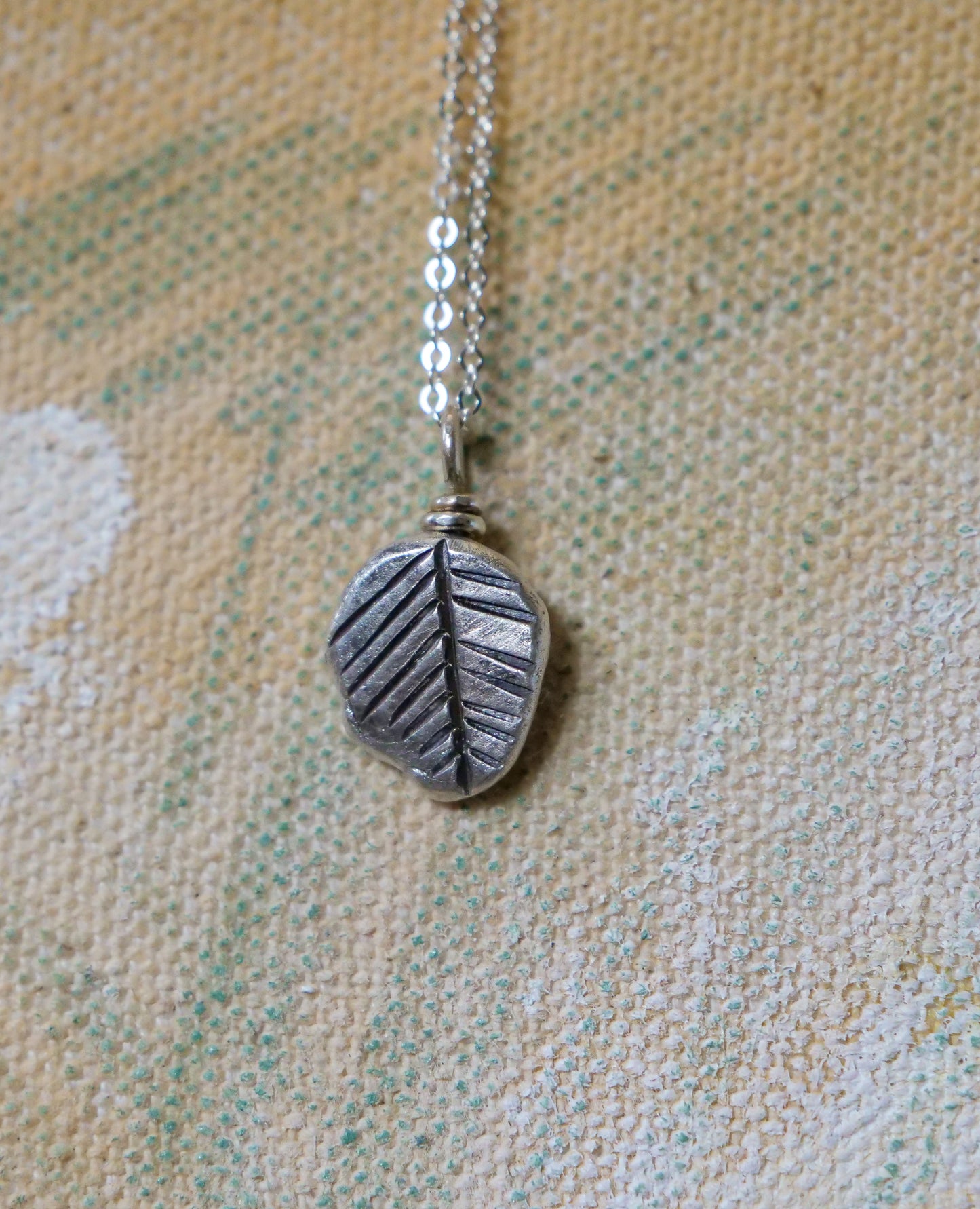 Leaf Pebble Pendant