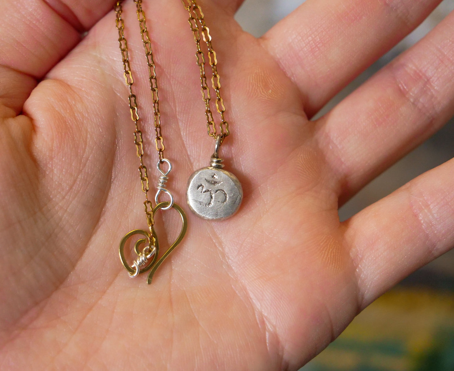 Ohm Pebble Necklace